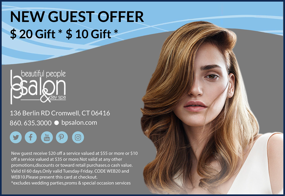 New Guest Offer Beautiful People Salon